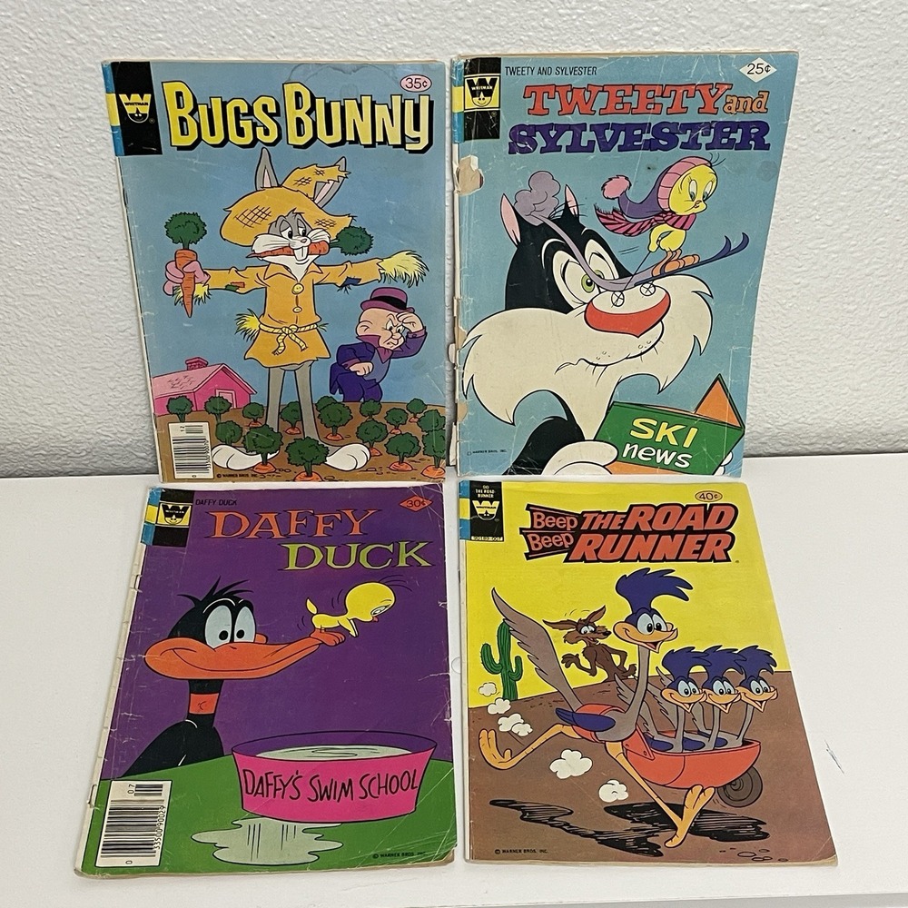 10 Vintage Whitman Disney Gold Key Comic Books Looney Tunes Tinker Bell Archie - Picture 2 of 14